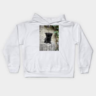 Little black cat Kids Hoodie